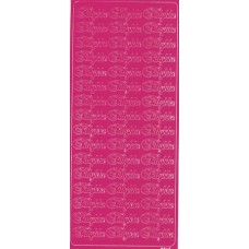 Tekst - Tillykke - Pink