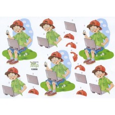 Børn - Dreng med pc
