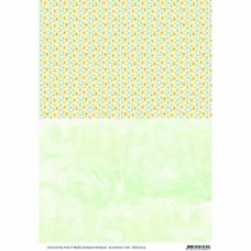 Basis papir - Blomster - Grøn 