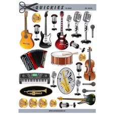Quickies til Scrap - Musikinstrumenter