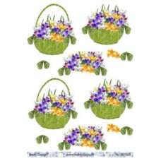 Blomster - Forårs blomst i kurv