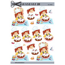 Quickies 3d - Pige som laver lagkage