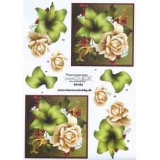 Blomster - Rose i ramme