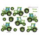 Transport - Grøn Traktor