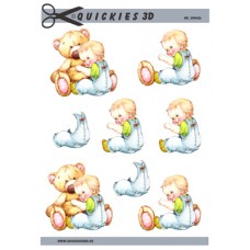 Quickies 3D - Dreng med blød bamse