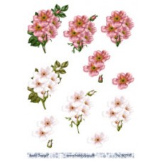Blomster  - Hvide - Rosa farver