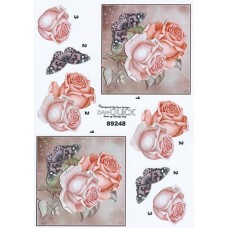 Blomster - Rose i ramme