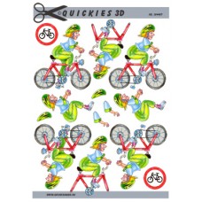 Quickies 3D - Cykelrytter - Dame