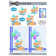 Quickies - Bamse med balloner - Dreng