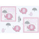 Baby/barnedåb - Pige - Lyserød Elefant 