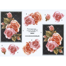 Blomster - Rose i ramme