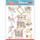 Udstanset - Yvonne Creation - Bubbly Girls Party - Damer med glas og Balloner