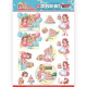 Udstanset - Yvonne Creation - Bubbly Girls Party - Damer med kager