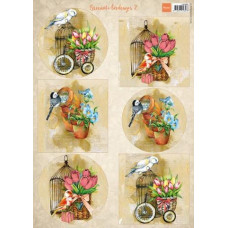 Marianne Design - Fugle og blomster