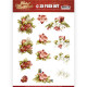 Udstanset - Marieke Design - Touch of Chtistmas - Blomster
