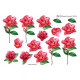 Blomster - Enkelt blomst på stilk  i rosa farve