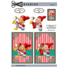 Quickies - Jul - Nissepige og dreng med stige