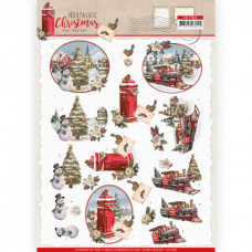 Jul - Amy design - Nostalgic Christmas  - Tog - Postkasse