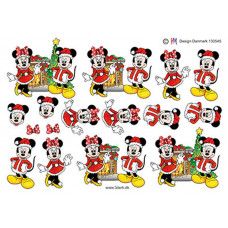 Jul - Mickey og Minnie ved julepejs