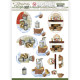 Udstanset - Jeanine/s Art - Christmas Cottage- Dekorationer