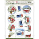 Udstanset - Jeanine/s Art - Christmas Cottage- Landskaber