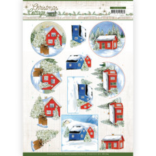 Jul- Jeanine/s Art - Jul - Christmas Cottage  - Landskaber