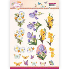 Jeanine/s Art - Butterfly Flowers - Blomster