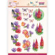 Jeanine/s Art - Butterfly Flowers - Blomster og sommerfugle