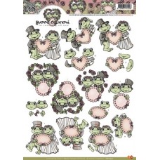 Yvonne Creations - Frøer som brudepar