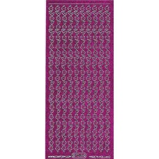 Border - Blomster - Pink