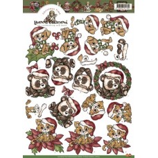 Yvonne Creations - Jul - Hund - Kat