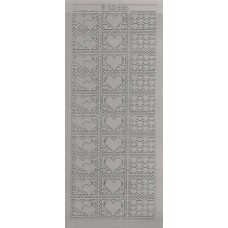 Stickers - Andet - Hjerter - Sølv