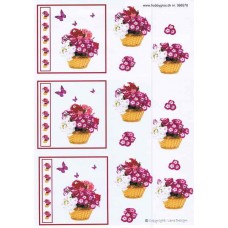 Blomster i kurv